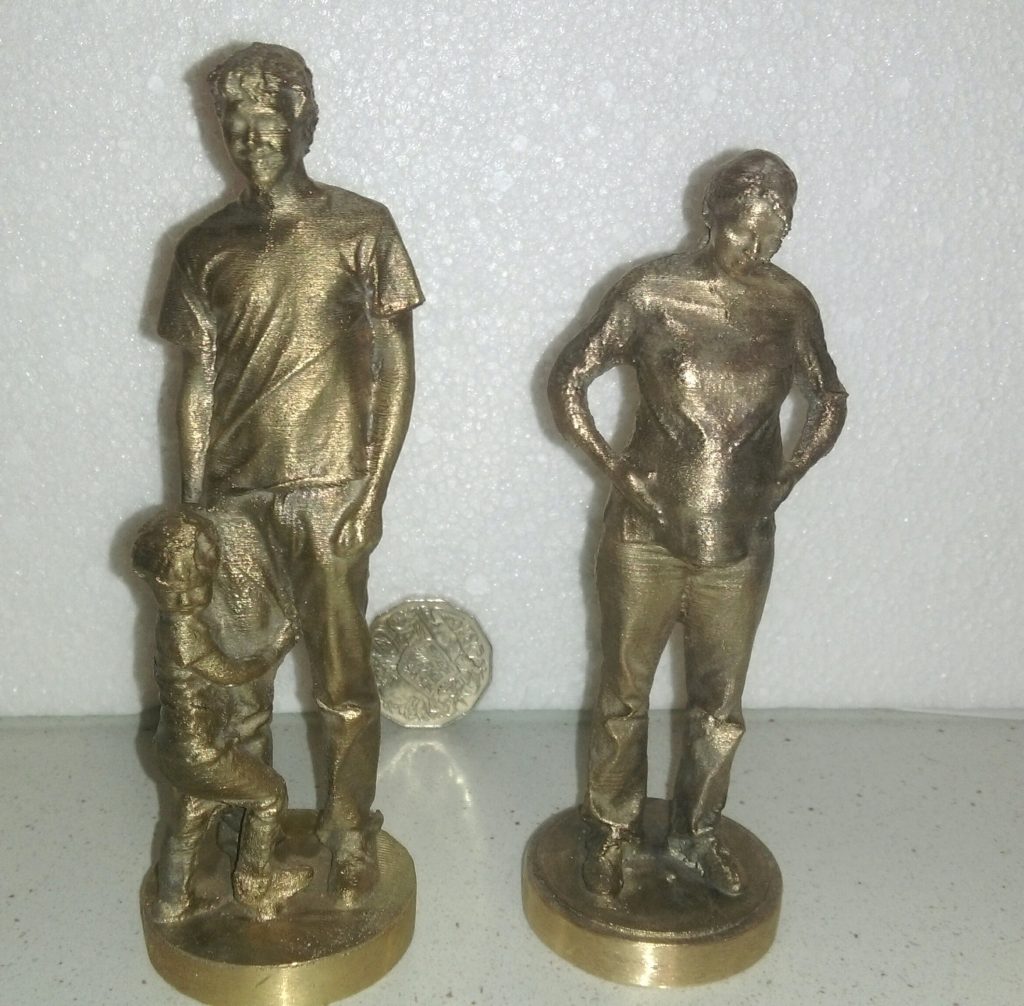 Bronze Statues created from 3D scans 
