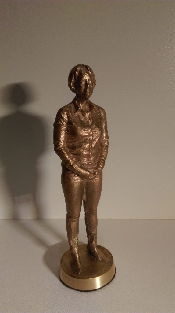 Bronze Statue created from a 3D scan 