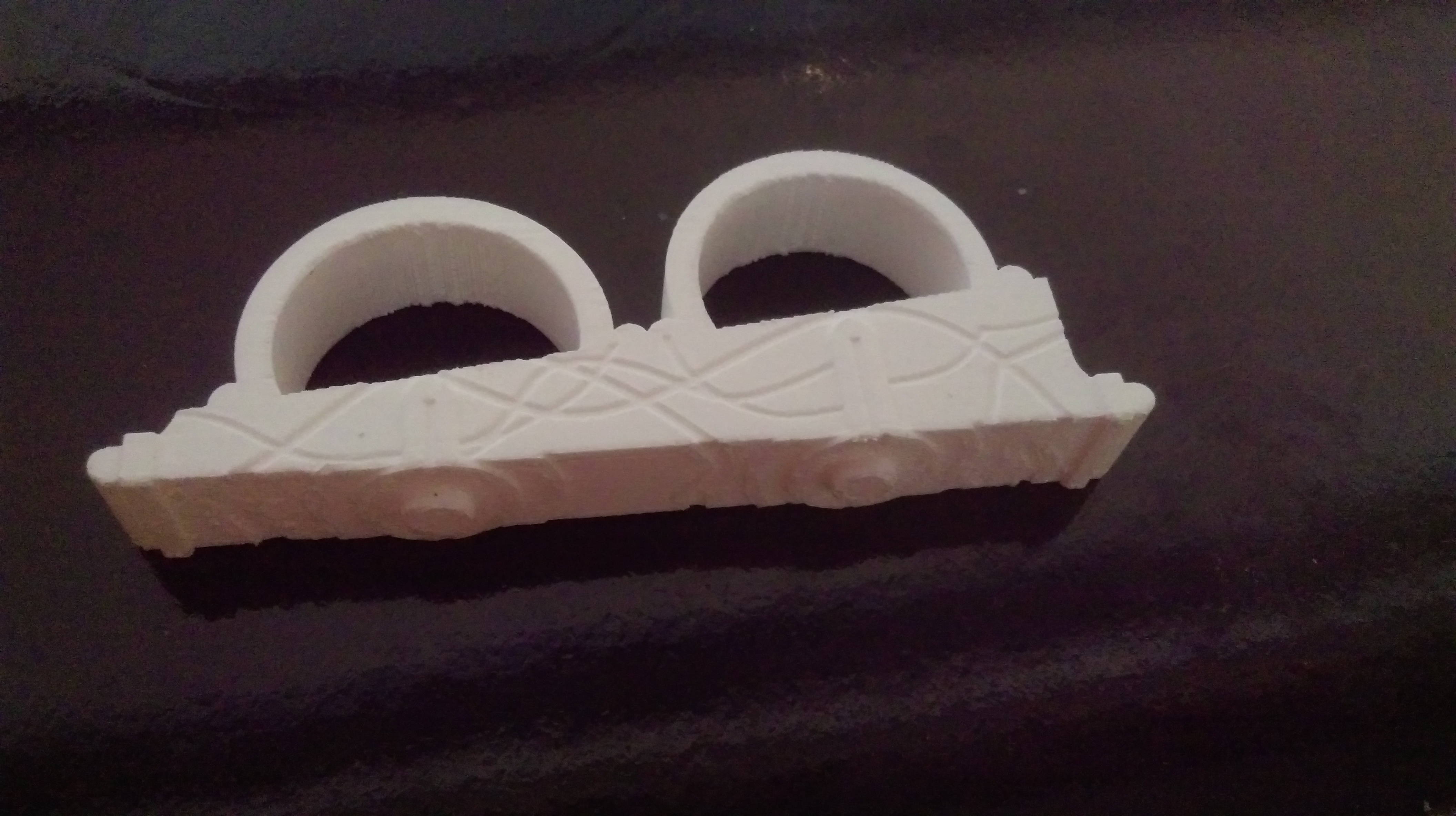 This is the PLA print before casting it into bronze