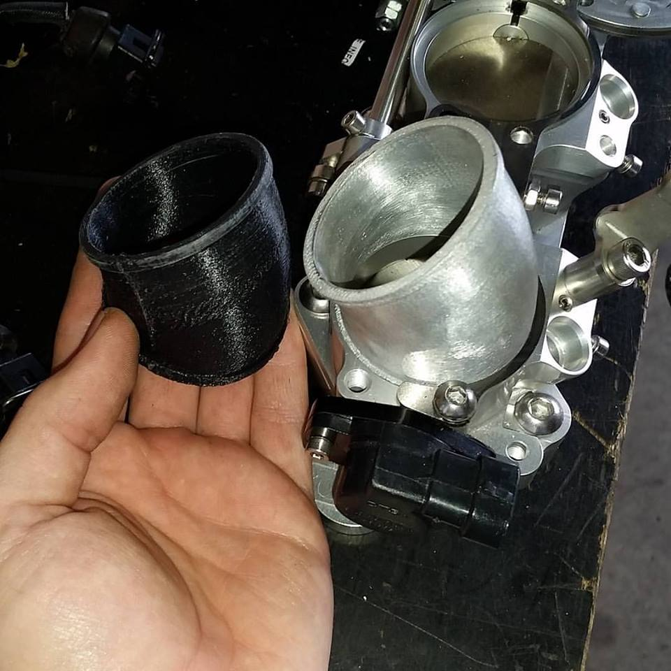 The customer reported that there was no machining required. It fited perfectly straight on to the throttle body.